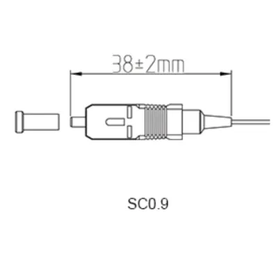 Conector de Alta Calidad de 0.9mm para Aplicaciones SC/UPC
